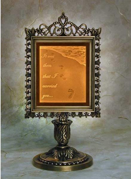 Lithophane Footprints Accent Lamp image 0