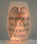 Angel Wings Vase Lamp Silver image 0