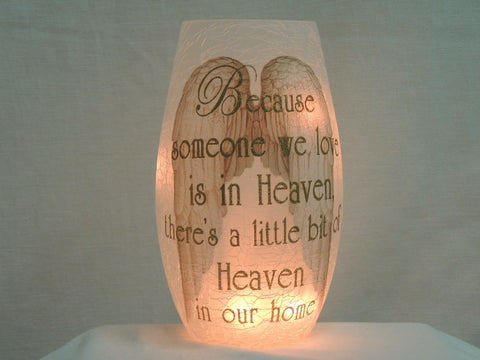 Angel Wings Vase Lamp Gold image 0