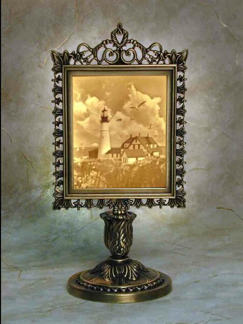 Lithophane Portland Head Lighthouse Accent Lamp - Memory Lamps of Beverly