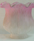Lily and Tulip Shades Replacements - Pink/White Satin Tulip image