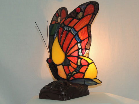 Butterfly Red Orange Accent Lamp image 0