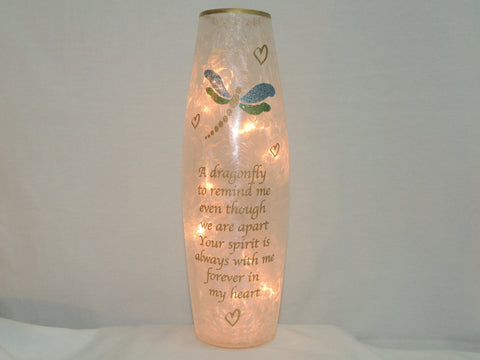 Dragonfly Memory Lamp Vase Tall image 0