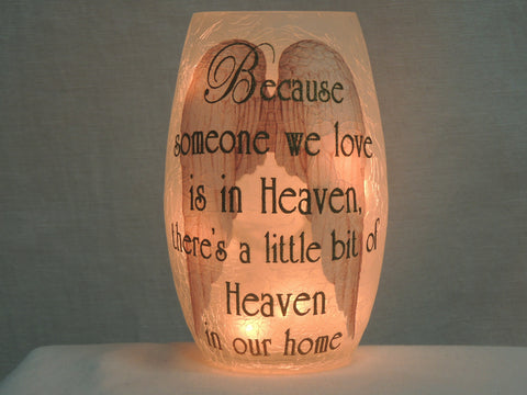 Angel Wings Vase Lamp Gold Small image 0