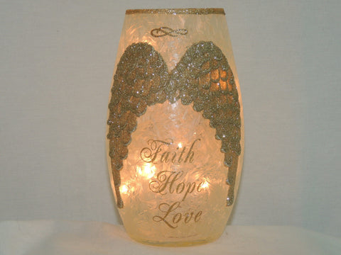 Angel Wings Faith Accent Lamp 7 Inch image 0