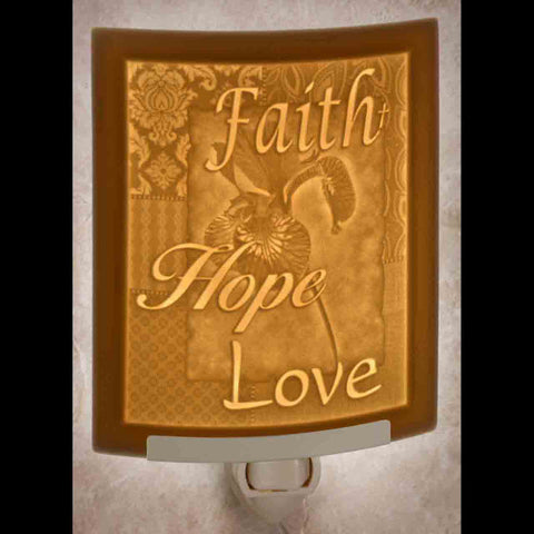 Faith Hope Love Night Light image 0