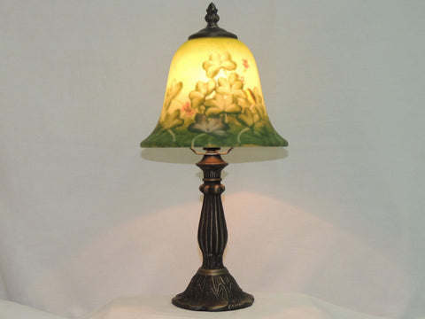 Irish Shamrocks Hand Painted Lamp image 0