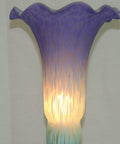 Lily and Tulip Shades Replacements - Purple/Blue Satin Lily image