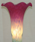 Lily and Tulip Shades Replacements - Magenta/Blue Satin Lily image