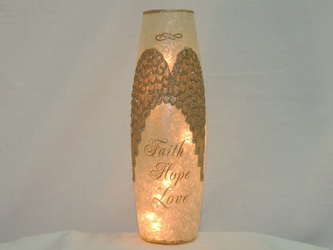 Angel Wings Faith Accent Lamp Tall image 0