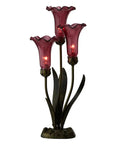 3 Lily Cranberry Accent Lamp image 0