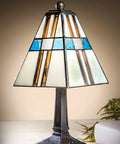 Ocean Blue Brown Accent Lamp image 0