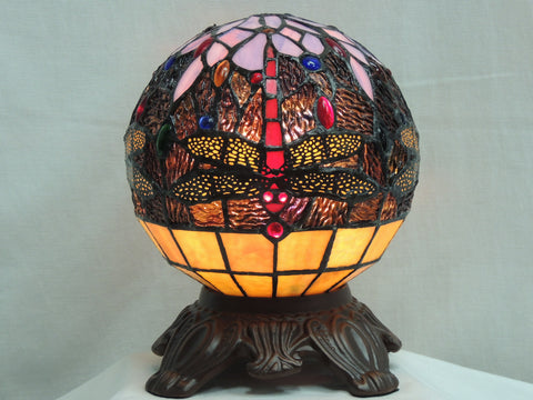 Dragonfly Globe Lamp Red image 0