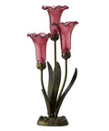 3 Lily Cranberry Accent Lamp image 1