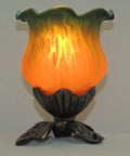 Tulip Accent Lamp Green Amber image 0