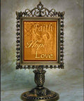 Lithophane Faith Hope Love Accent Lamp image 0
