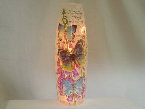 Butterfly Kisses Lamp Vase
