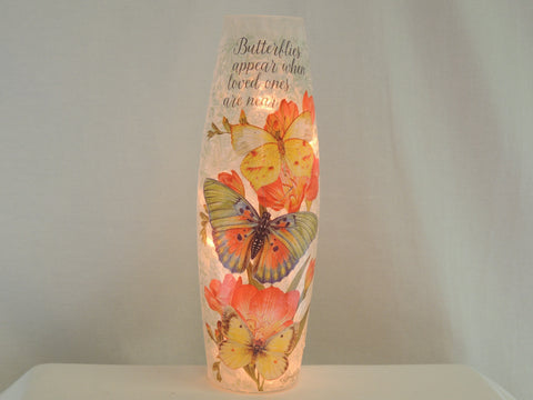 Butterfly Kisses Lamp Vase