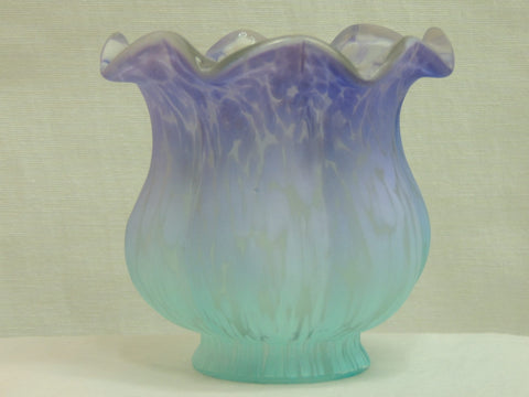 Lily and Tulip Shades Replacements - Purple/Blue Satin Tulip image