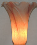 Lily and Tulip Shades Replacements - Salmon Glossy Lily image