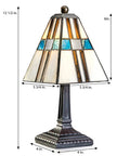 Ocean Blue Brown Accent Lamp image 1